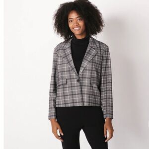 Wynne Layers  Women’s Plaid Print Flatterfit Jacket Size XL